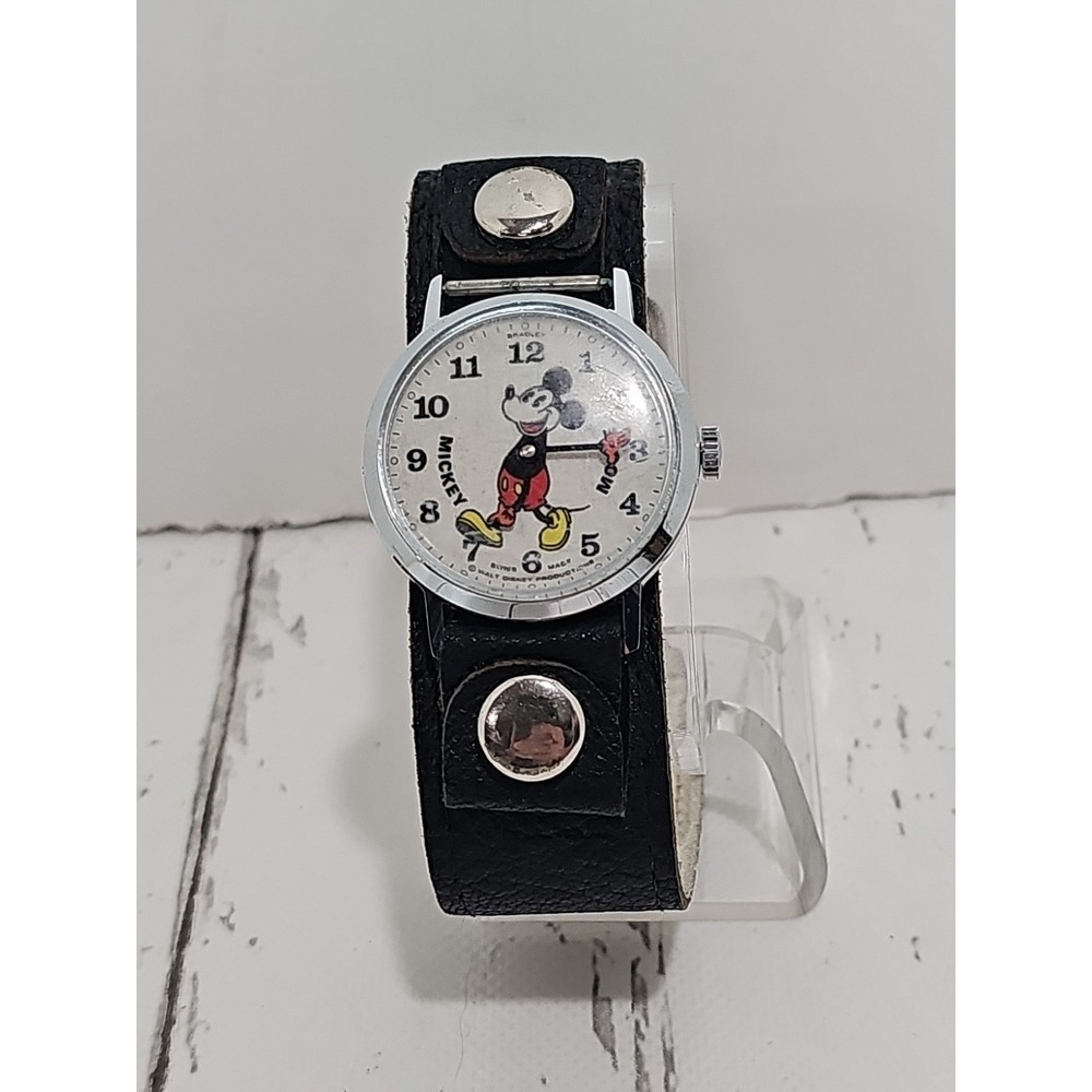 Vintage Bradley Mickey Mouse Fat Boy Watch